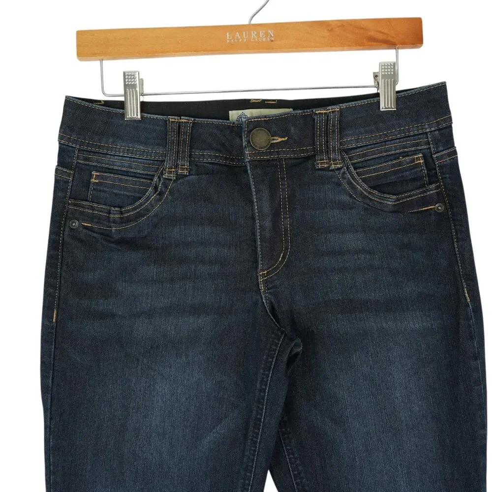 Democracy Jeans Womens 6 (31x29.5) Dark Wash Stretch Denim Skinny‎ Ab Technology